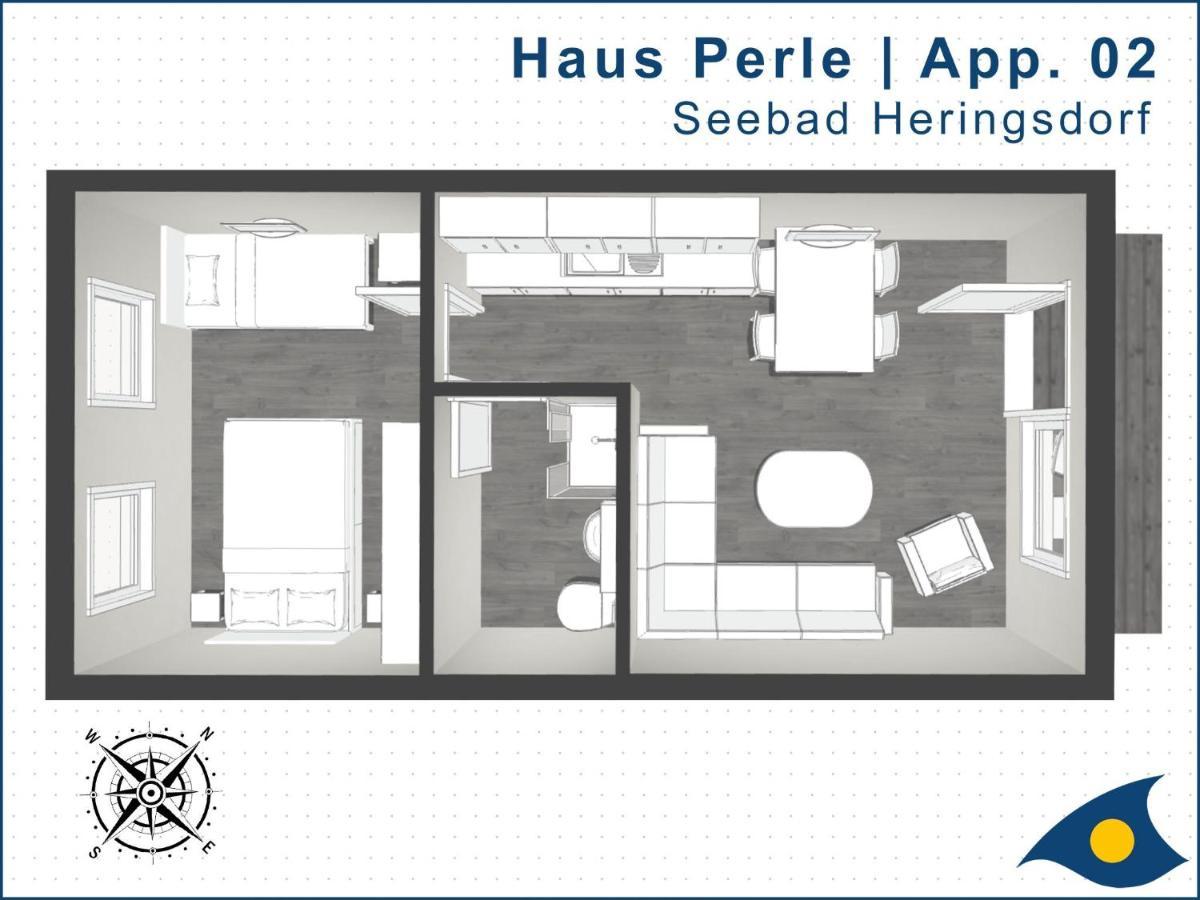 Haus Perle Whg 02 Daire Heringsdorf Dış mekan fotoğraf