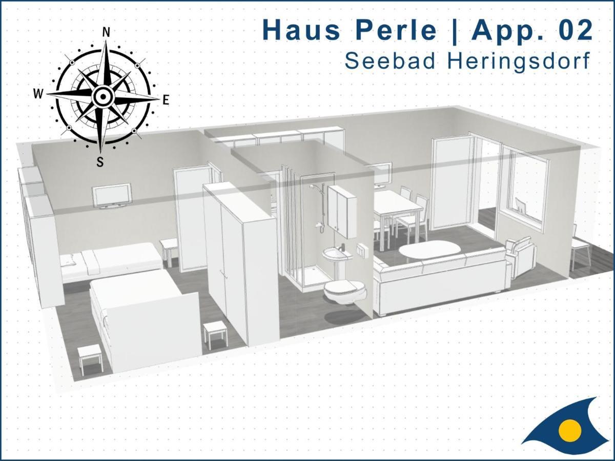 Haus Perle Whg 02 Daire Heringsdorf Dış mekan fotoğraf